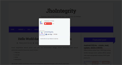 Desktop Screenshot of jhointegrity.com